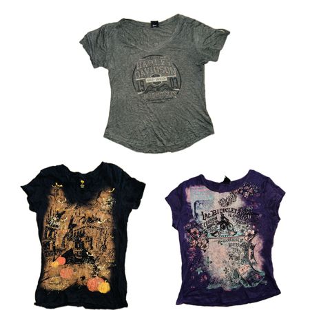 Y2K Harley baby tees