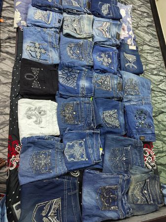 Y2K Beaded Embroidery Pocket Embellished Vintage