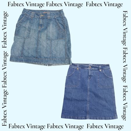 (FV-741) Y2K Denim Midi-Rock