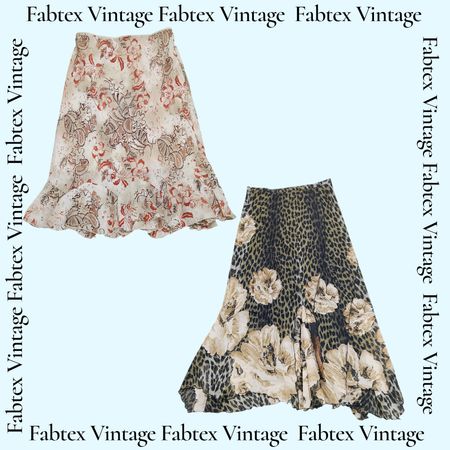 (FV-742) Vintage Floral Boho Skirts Bundle | Mix Prints