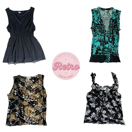 Vintage Inspired Sleeveless Tops – Elegant Patterns with Easy, Relaxed & Stylish Look (E)