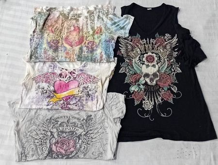 CR5620 Y2K Gothic Baby Tees