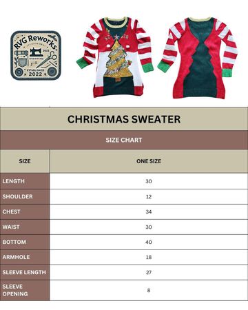 Upcycled Christmas Tree Strickkleid