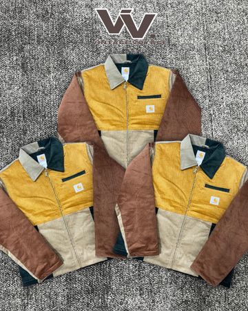Carhartt reworked style corduroy patchwork Detroit jacket (12/12)