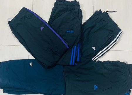 mixed adidas track pants