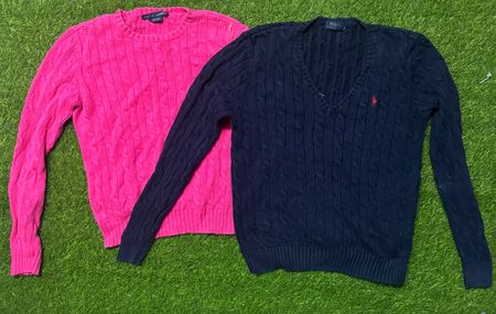 Polo Ralph Lauren Cableknit and quater zip