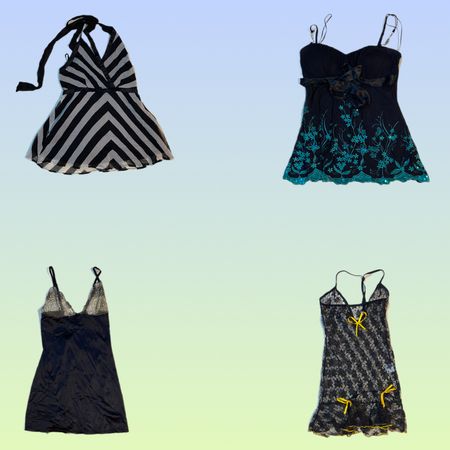 Vestidos Mini Icônicos Y2K TS-1796)