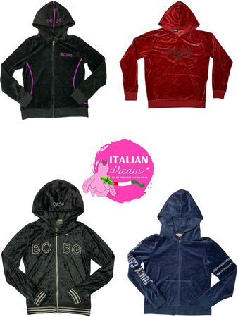 y2k Branded velvet hoodies