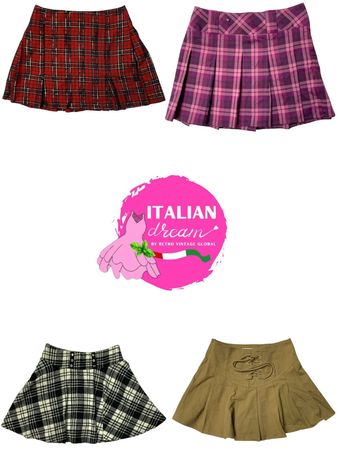Jupes mini en coton Y2k avec imprimé tartan