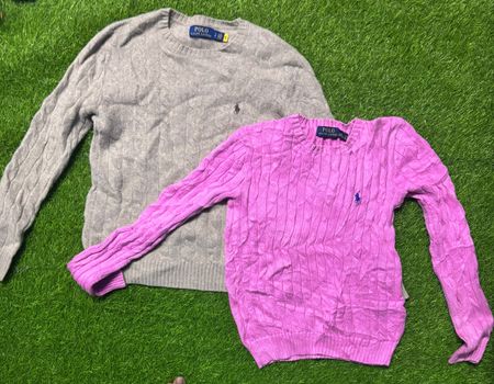 Polo Ralph Lauren cable knit and quater zip