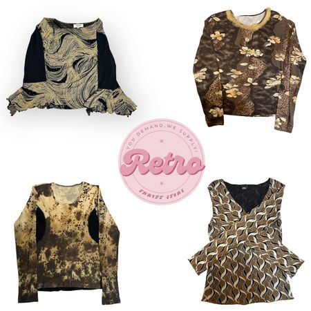 Earthy Tones & Vintage Prints Giving Full Y2K Retro Energy (E)