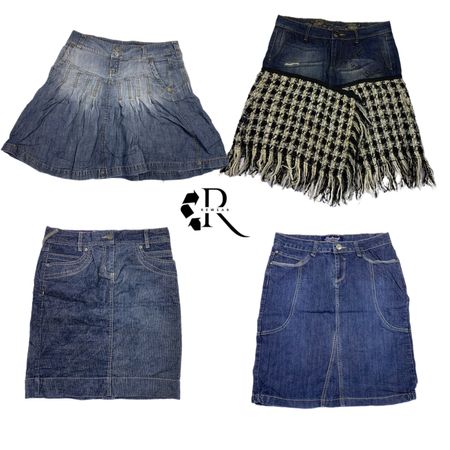 Gonna midi in denim Y2K Britney Era Girl RW-1364