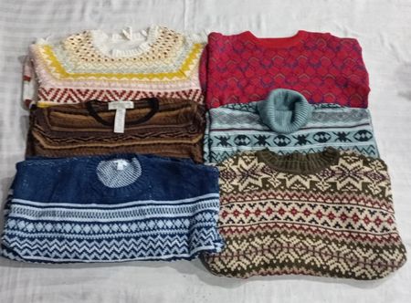 CR5626 Y2K Bunte Pullover