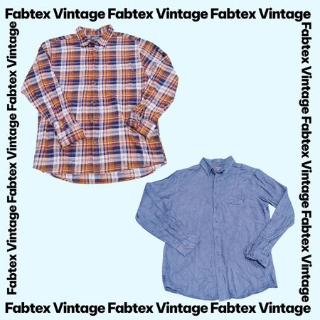(FV-768) Camisa de Botão Quadriculada Eddie Bauer