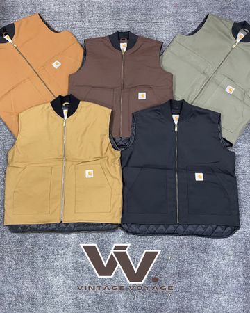 Carhartt reworked style mix colour gilets 1312
