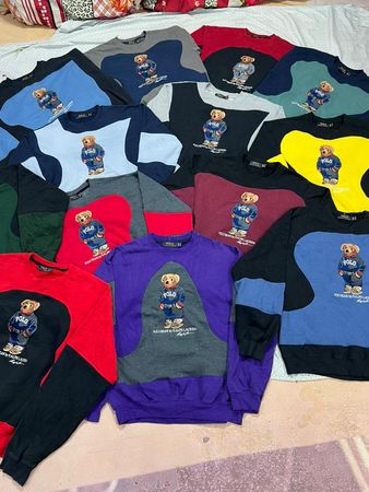Custom handpick Rework Polo Bear RL sweatshirt.