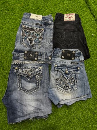 Shorts Miss Me rock revival e True Religion
