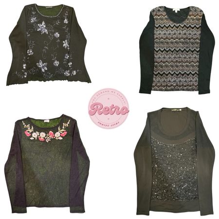 Vintage Statement Long Sleeve Bundle – Forest Tones (R)
