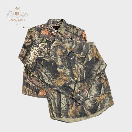 Real Tree And Jungle Print Button Up Shirts