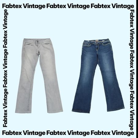 (FV-646) Y2K Flared Denim Jeans