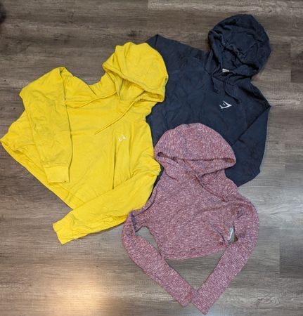 1425 ! Sudadera Gymshark Hoddie Casual y Sudadera con Cremallera Completa