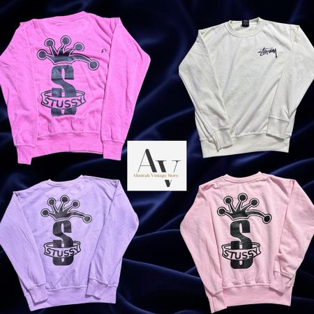 Stussy rework style S crown sweatshirt