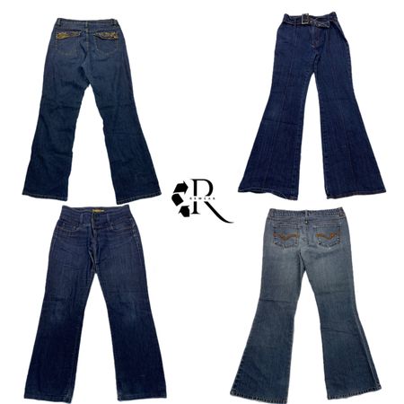 Y2K Paris Hilton Denim Flared Jeans RW-1373