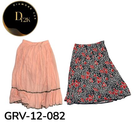 Y2K Cotton Mini Skirt – Vintage 2000s Low Waist Style (GRV-12-082)