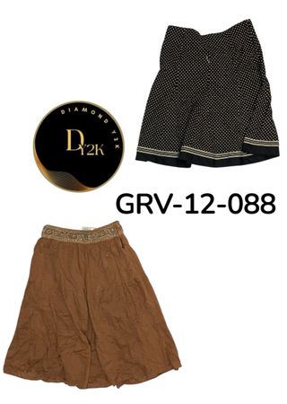 2000er Y2K Baumwoll-Minirock – Weicher & Atmungsaktiver Stoff (GRV-12-089)