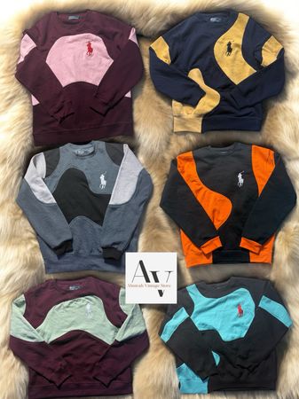 Polo Ralph Lauren patchwork rework style sweatshirts