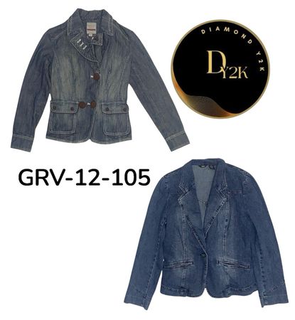 Authentic Y2K Denim Jacket – Retro 2000s Fashion (GRV-12-105)