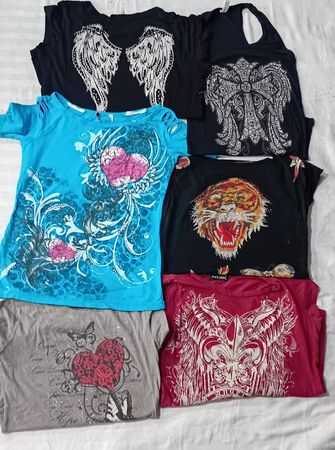 CR5629 Y2K Gothic Baby Tees