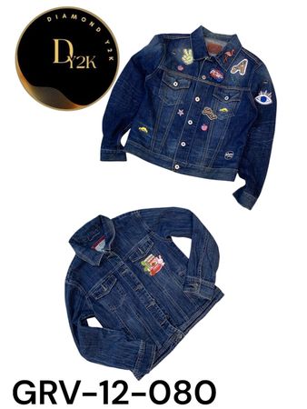Original Y2K Denim Jacket – Classic Low-Rise Era Fashion (GRV-12-080)