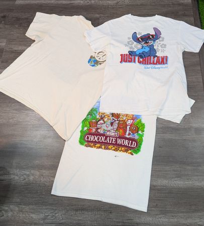 1454 ! Vintage Style White Printed T-Shirts