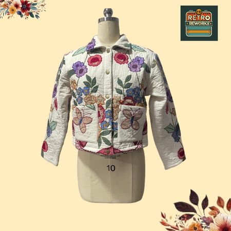 SS25 Upcycled Quilted Jacket Button up