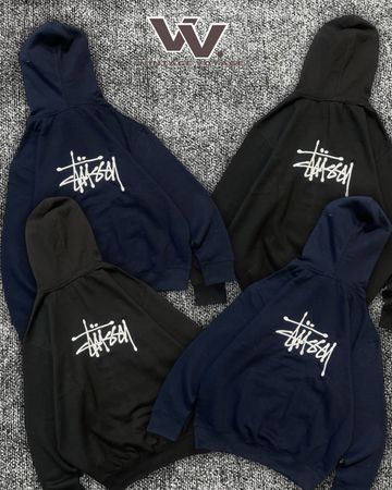 Stussy reworked style black,navy colour pullover hoodies #1612