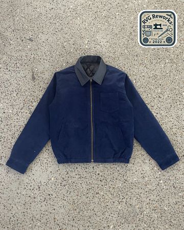 Upcycled Workwear Zip Shacket