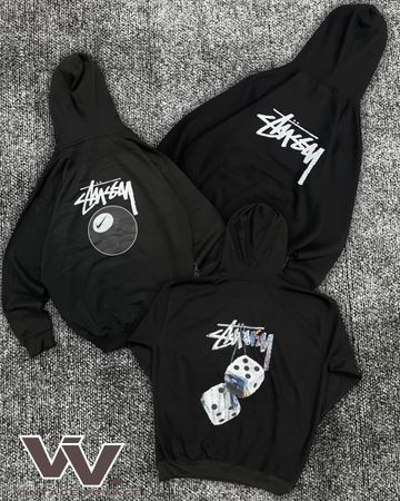Stussy reworked style printed pullover hoodies #1612