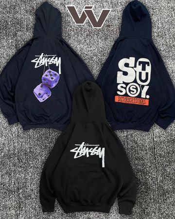 Stussy reworked style printed pullover hoodies #1612