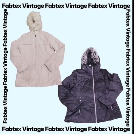 (FV-787) Y2K -Vintage Puffer Fur Hoodie