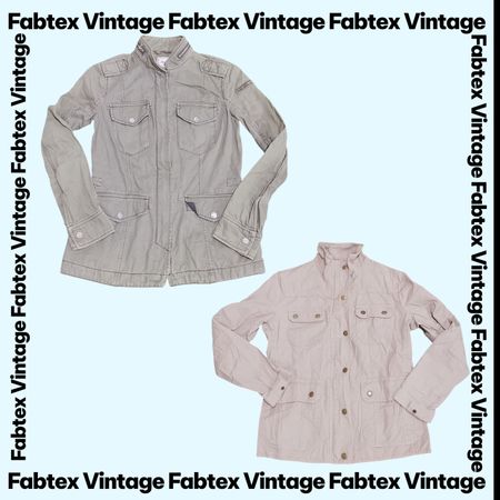 (FV-784) Y2K Baumwolljacken mit vier Taschen