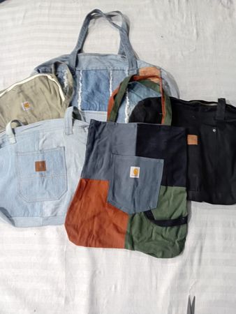 CR5652 Upcycled Mix Branded Tote Bags
