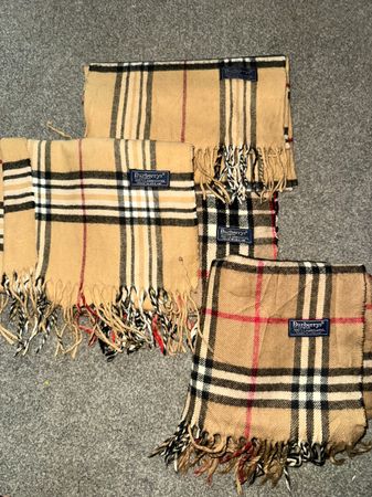 Beige Burberry scarves