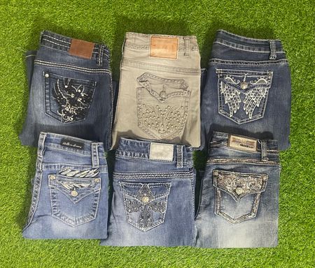 Jeans Flare Bordados Y2K