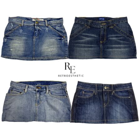 Gonne Mini in Denim Y2K NYC IT Girl RE-2653