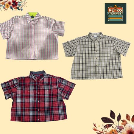 SS25 Upcycled Crop Boxy Shirt