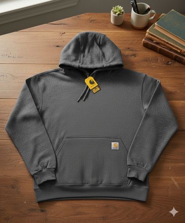 Pull à capuche gris style rework Carhartt