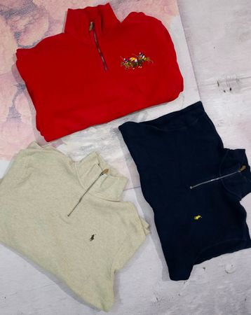 POLO RALPH LAUREN HALF ZIP SWEATER 25PCS