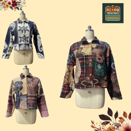 Upcycled Tapestry  Jackets