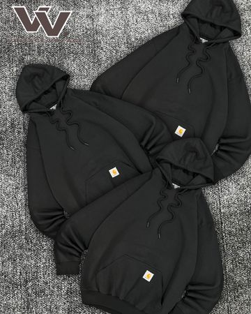 Carhartt reworked style black colour hooded pullover #1712